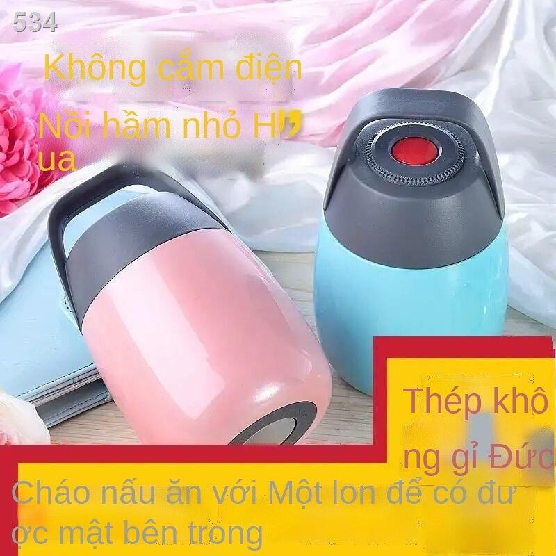 【thanh lý kho】Xingsheng Thương mại Cháo Đồ tạo tác chưa cắm điện Chảo nhỏ bằng thép không gỉ của Đức Tách hầm Ba mảnh