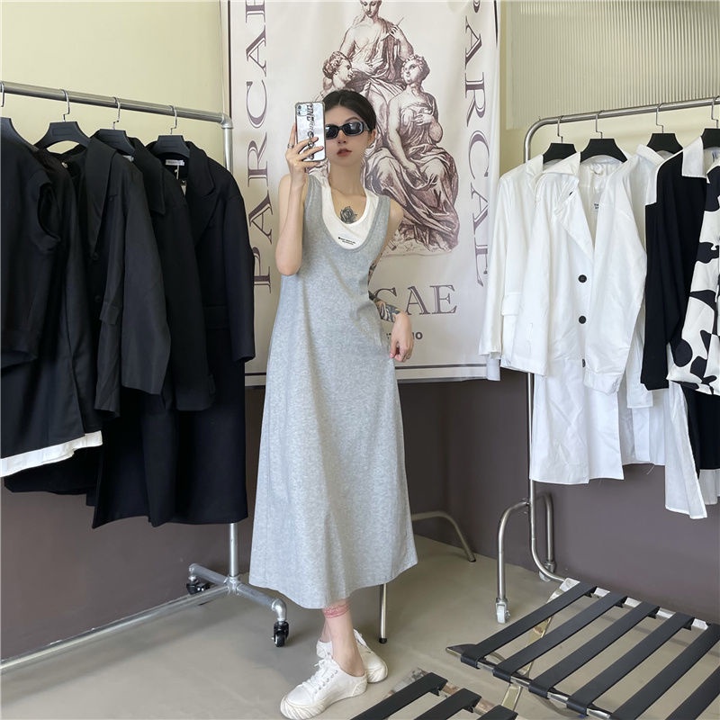 Set Đầm Hai Dây Và Áo Khoác Phong Cách Hàn Quốc Cổ Điển Cho Nữ