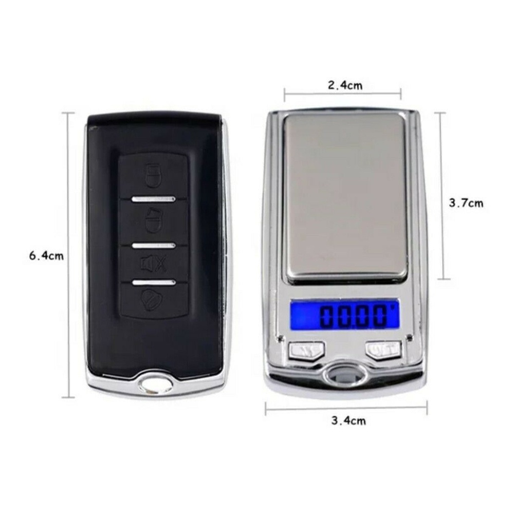 Mini LCD Electronic Digital Pocket Scale Jewelry  Weight Scales Car Key Style Gram Balance Weight Scales Unique Design