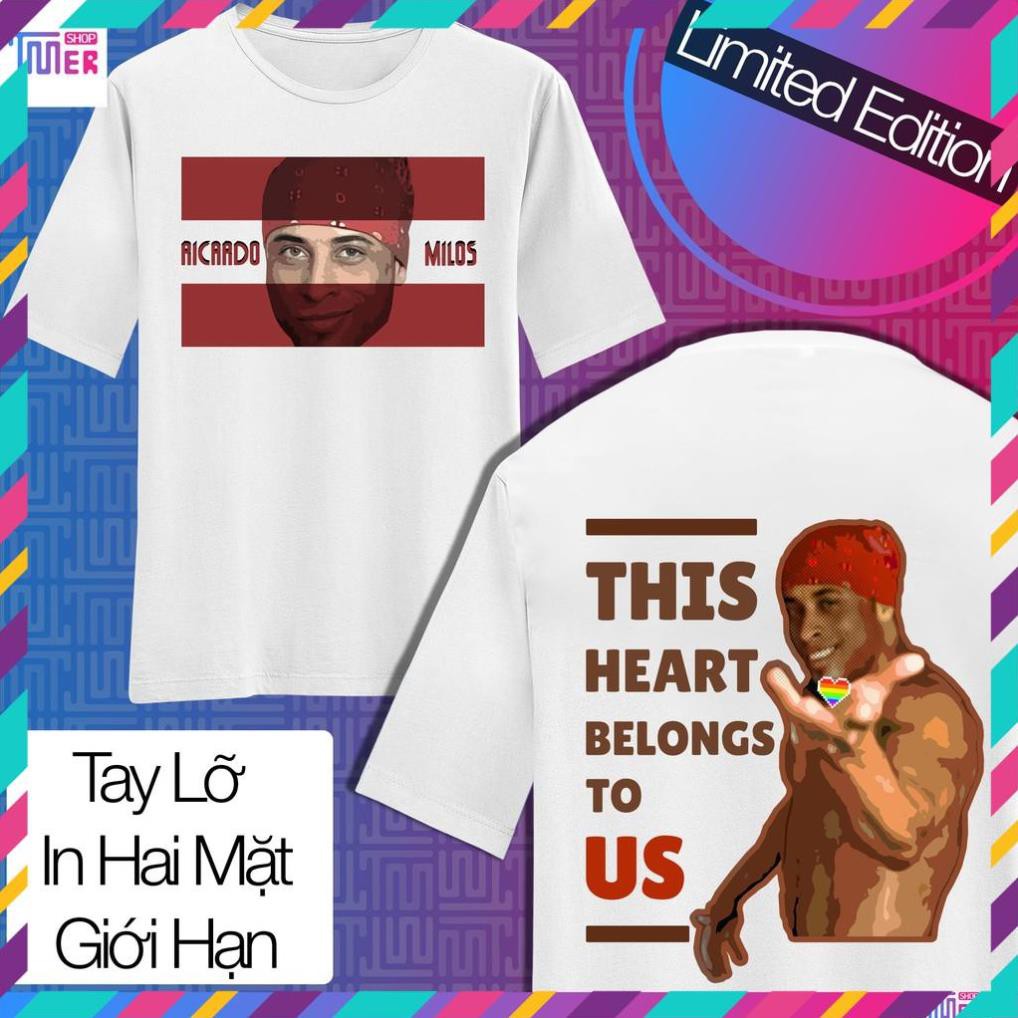 SALE- Áo Tay Lỡ Unisex Ricardo Milos, Phiên Bản Giới Hạn 15 Áo, In 2 Mặt Cực Đẹp - TMer - độc đẹp