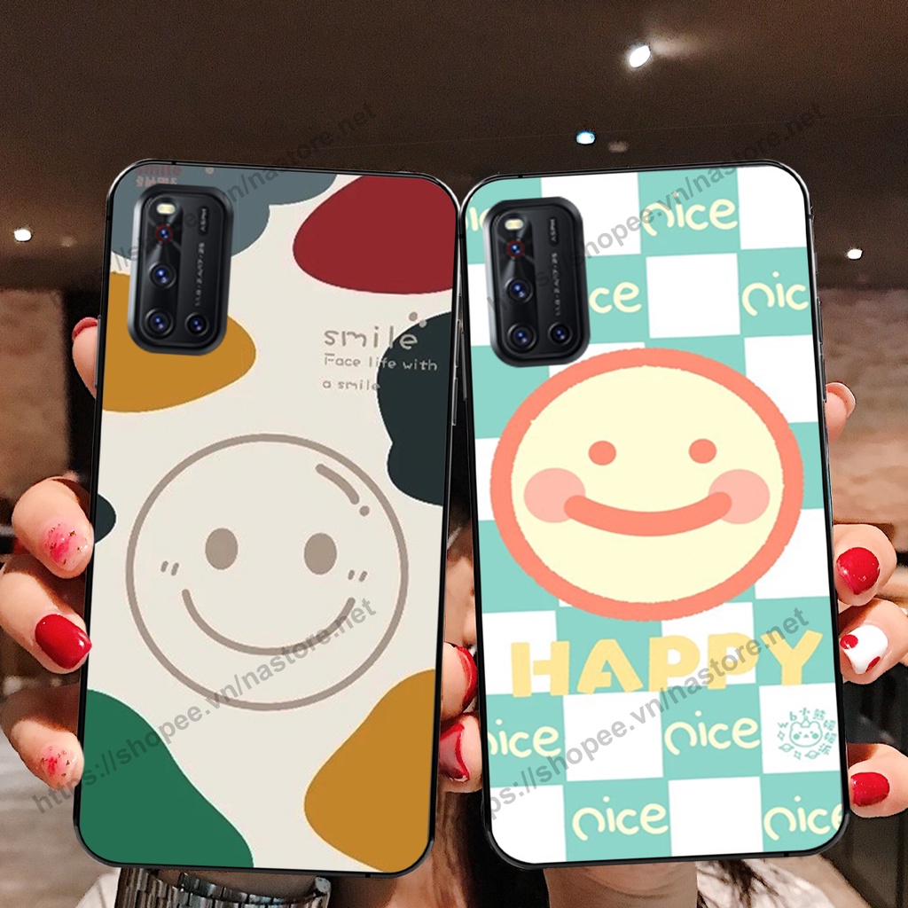 Ốp lưng Vivo V17 Pro / V19 mặt cười, họa tiết caro đơn giản đẹp cute