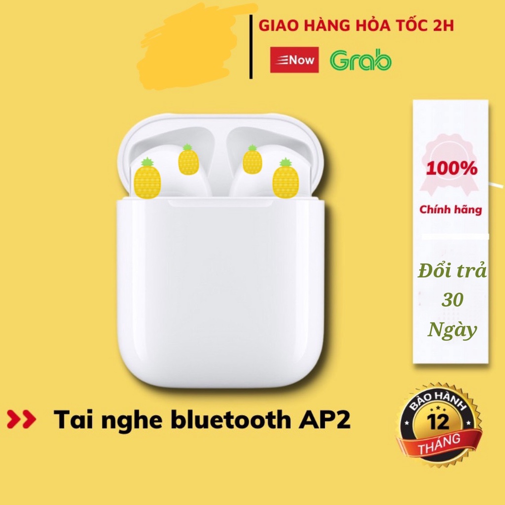 Tai nghe bluetooth EP 2 Thế Hệ Mới - Cảm ứng đa điểm - Đàm thoại - Đổi tên- Định vị - Dùng cho mọi dòng máy