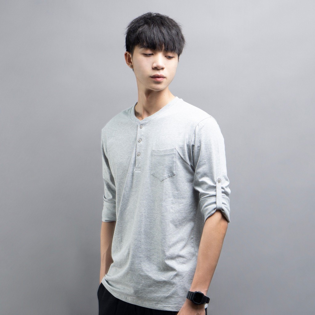 ÁO PHÔNG NAM CỔ HENLEY PHONG CÁCH HÀN QUỐC