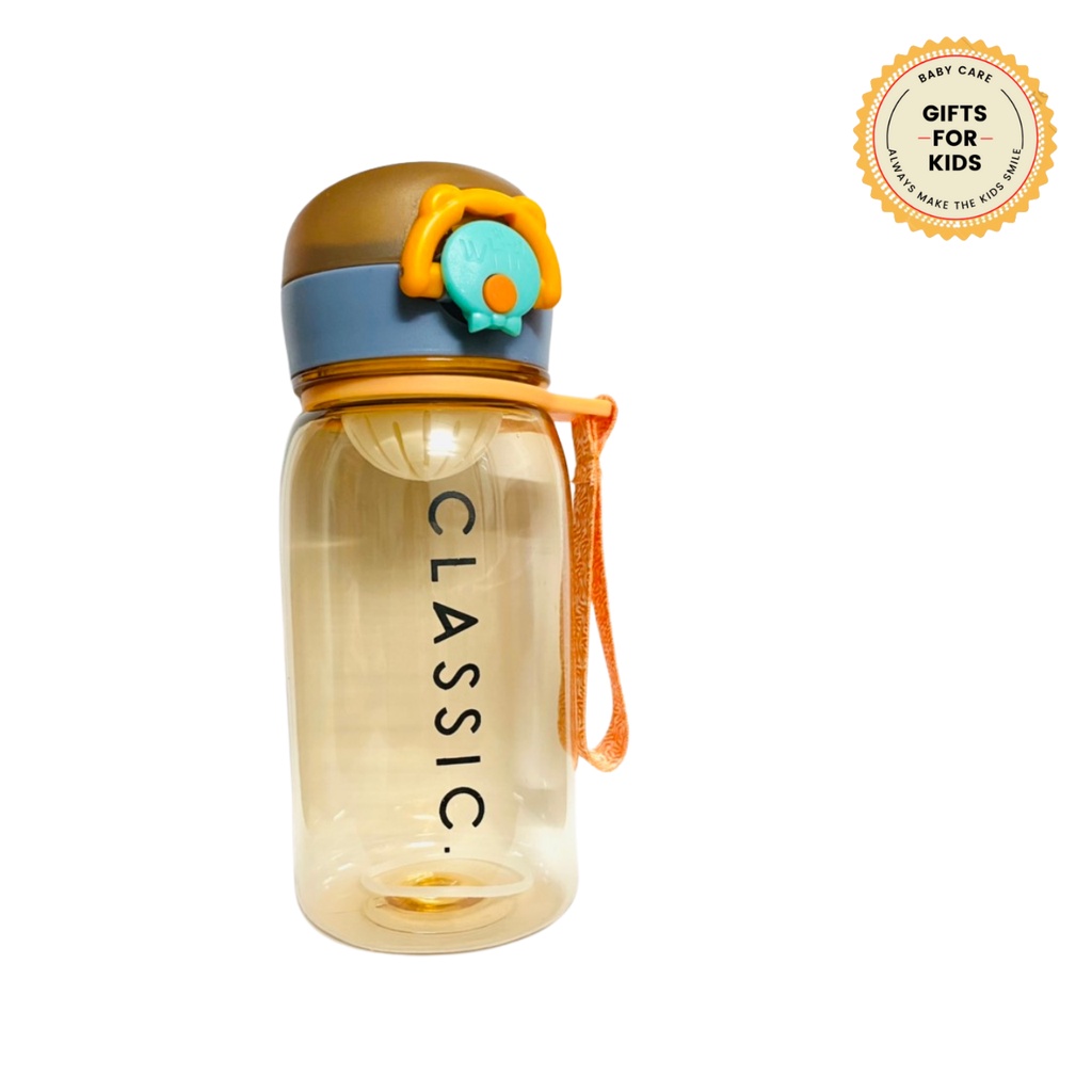 Bình nước tiện ích dễ thương Classic 400ml 4 màu cho bé yêu.