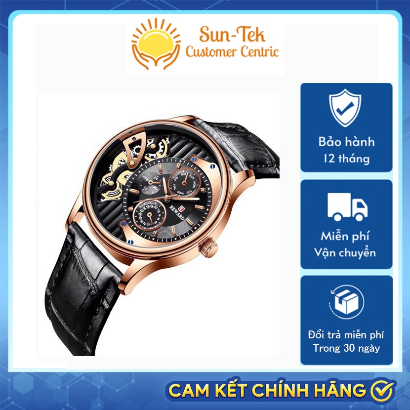 Đồng Hồ Nam ReWard, Đồng Hồ Thể Thao Dây Da Cao Cấp, Máy Nhật Cực Chất, 4 Mặt Số Kim Hiện Đại, Chống Nước Tuyệt Đối | BigBuy360 - bigbuy360.vn