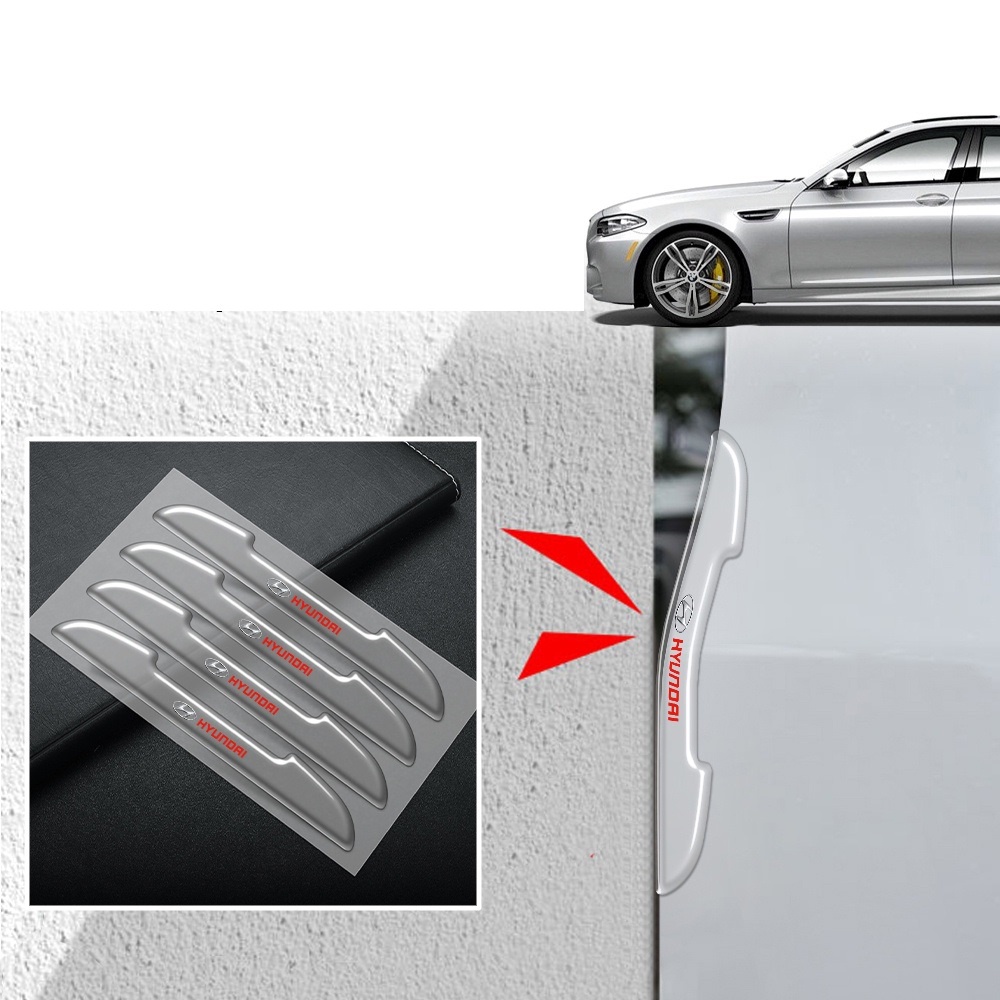 Set 4 Miếng Dán Silicon VD2 Bảo Vệ và chống va chạm trầy xước Gương Chiếu Hậu,Cửa Xe Hơi,chống va chạm mạnh mẽ