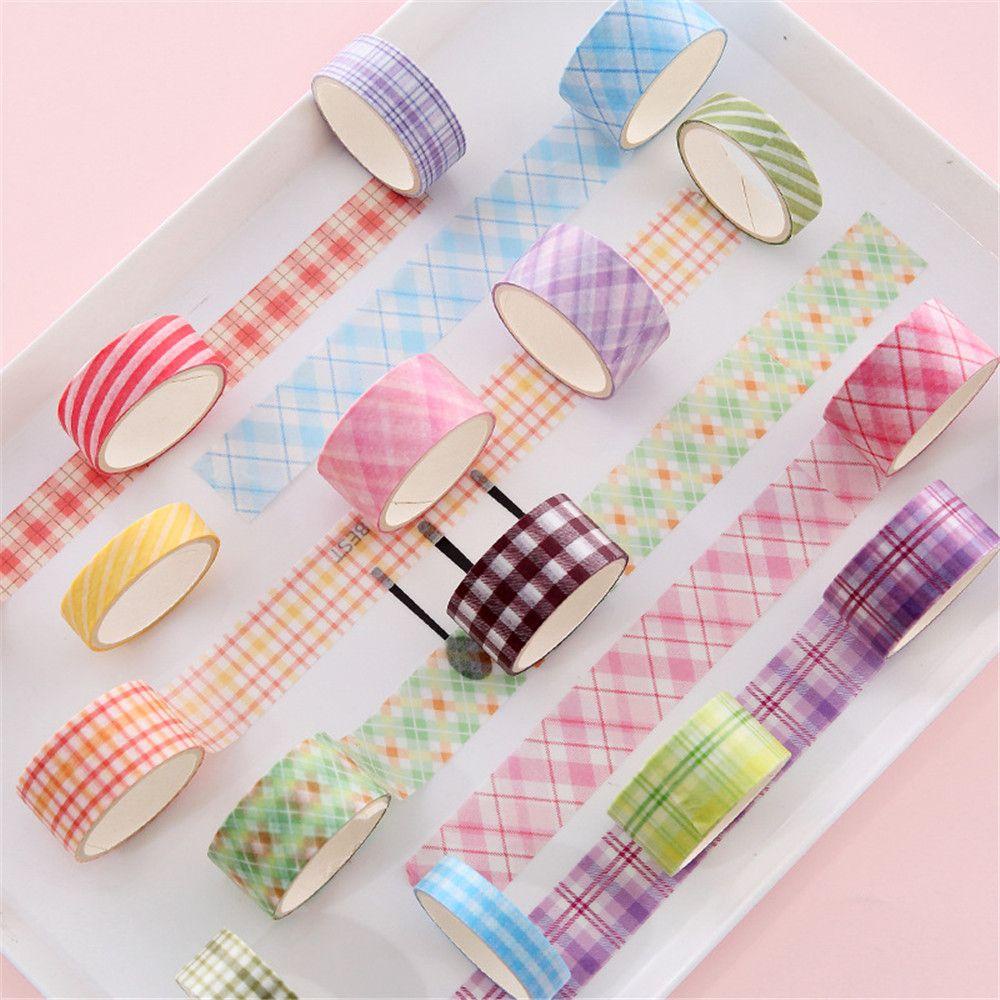 Hộp 6 Cuộn Băng Dính Washi Họa Tiết Dễ Thương Trang Trí Nhật Ký