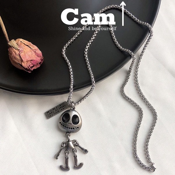 Dây Chuyền Vòng Cổ Nam Chuỗi Trơn Cuban Basic Thời Trang Ngầu Hiphop Titan Đẹp Không Gỉ Mặt Hình Người Ngoài Hành Tinh