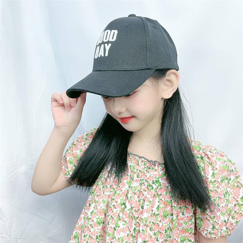 Mũ Lưỡi Trai Gắn Tóc Giả Cho Bé - Mũ Lưỡi Trai Tất Cả Trong Một