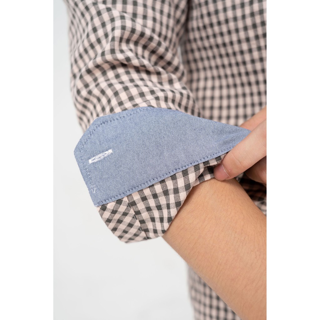 Áo sơ mi nam Yody kẻ phối trẻ trung năng động SMM3029 | BigBuy360 - bigbuy360.vn