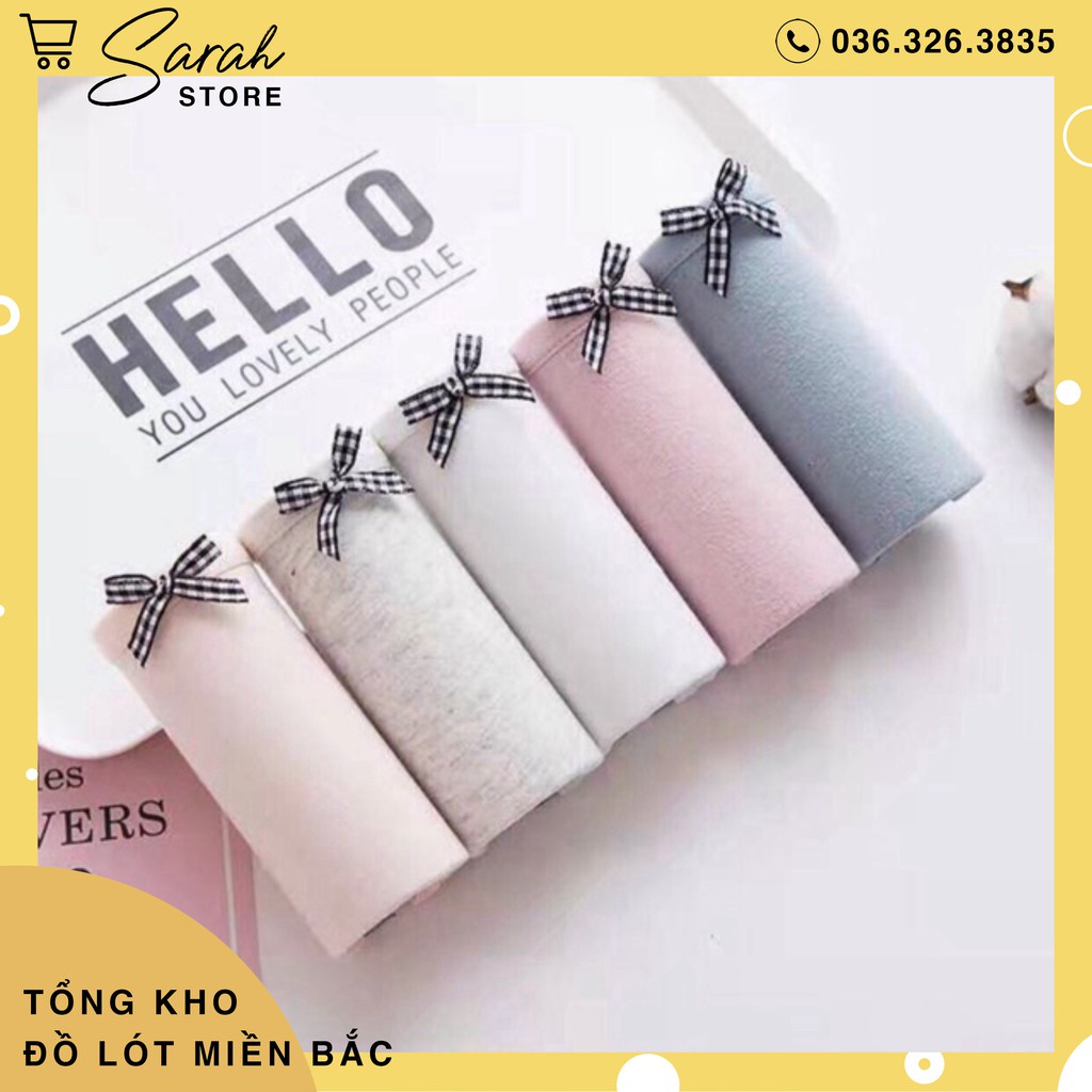 Quần Lót Nữ Cotton Phối Nơ Mềm Mại Mới 012