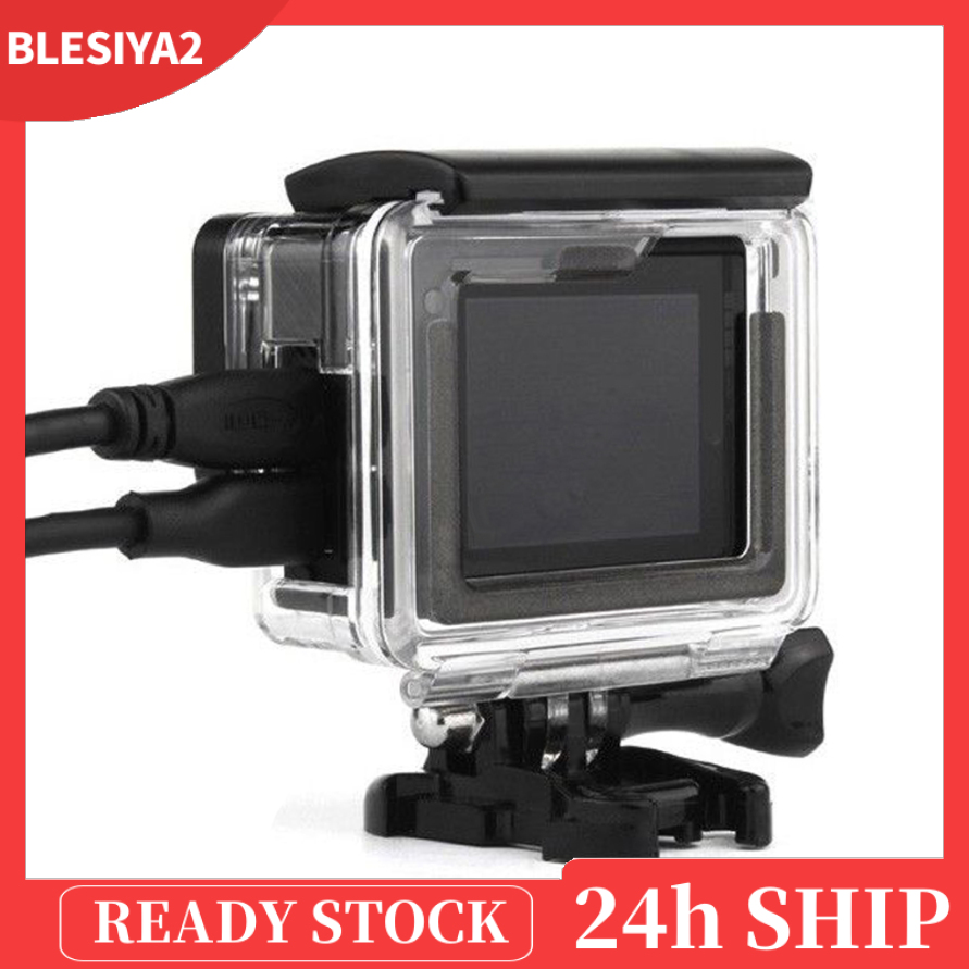 (Hàng Mới Về) Vỏ Bảo Vệ Mặt Bên Của Máy Ảnh Gopro Hero 3 + / 4