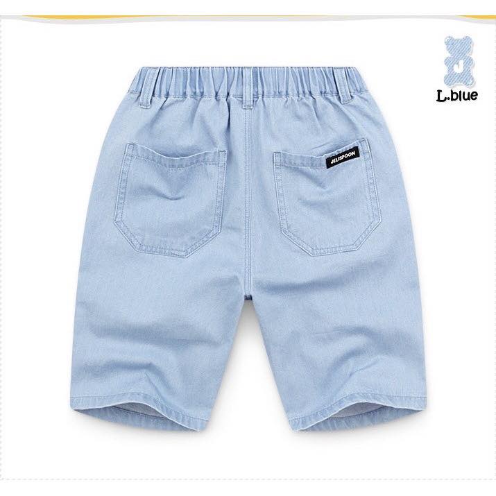 Quần short denim trơn Jelispoon Nga Fish Q9ST0