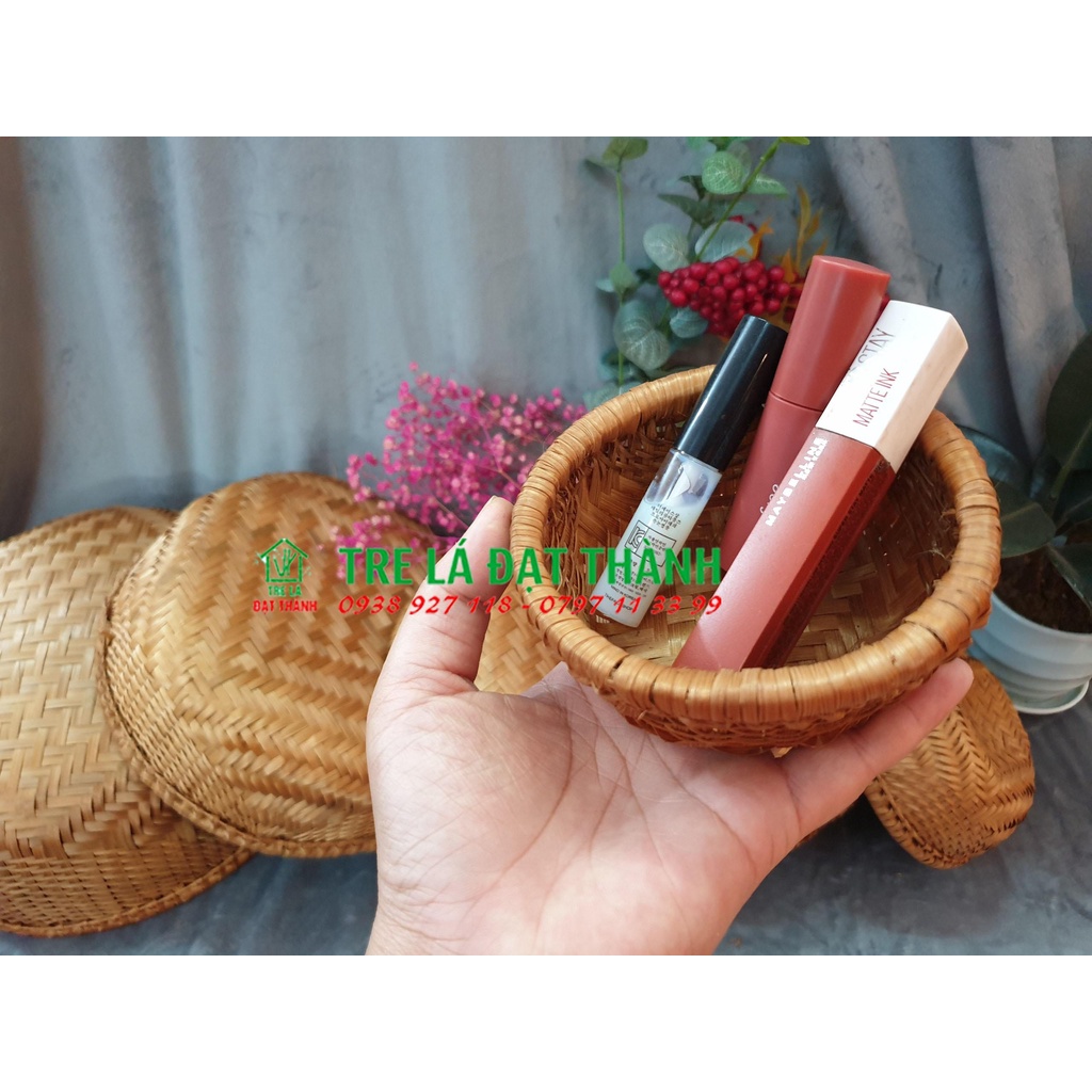 Thúng tre tự nhiên, thúng trang trí nhiều size, thúng đựng hoa mini nhiều size