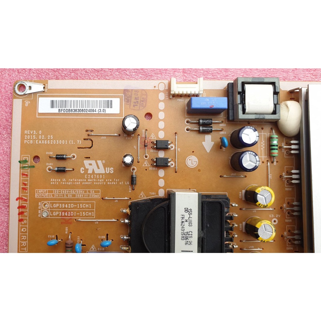 Bo mạch nguồn TiVi LG: 42LF550T, 42lf550t, lf550t