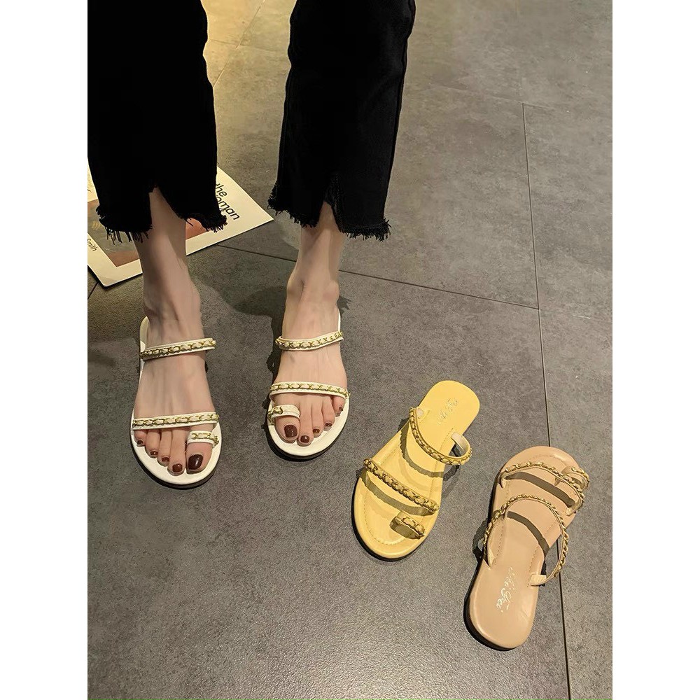 HÀNG HOTSandal Dây Đá Tiện Lợi YUME STORE68 Dép Xỏ Ngón Xích Siêu Kute Hót Hít Đi Chơi Đi Tiệc Đi Biển