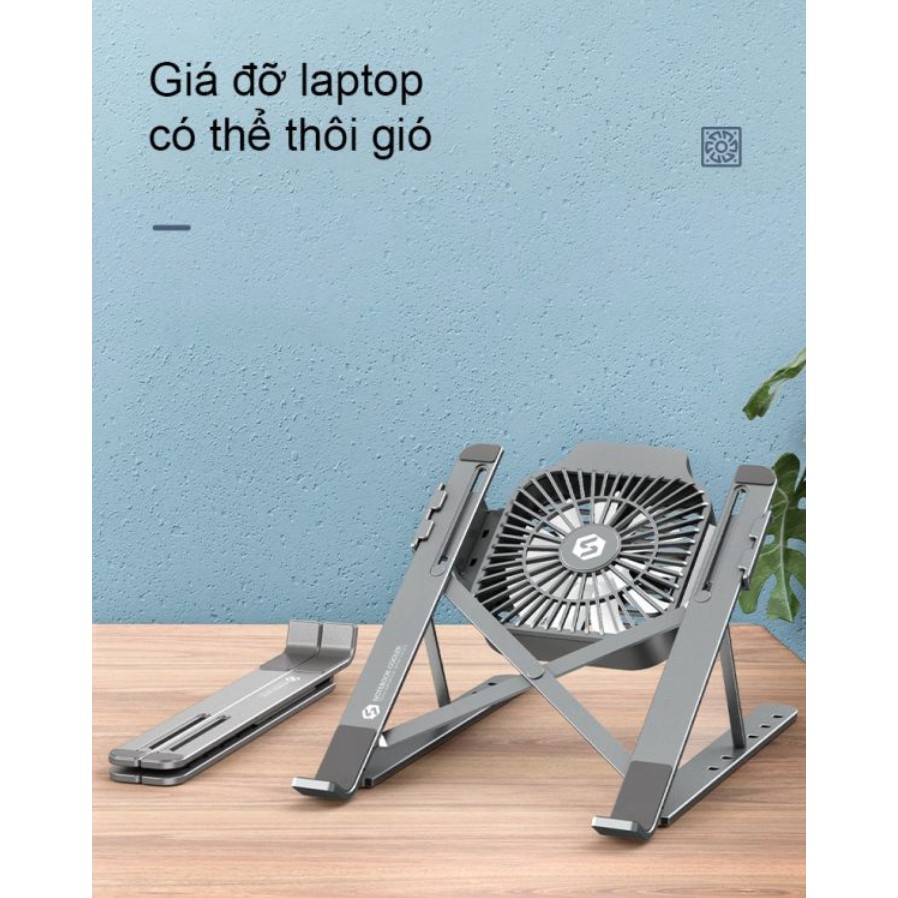 Giá đỡ có quạt tản nhiệt laptop SS Cooling