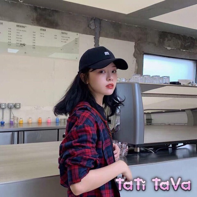[HÀNG ĐẸP]Mũ Nón lưỡi trai thêu chữ M siêu hot Tatitava