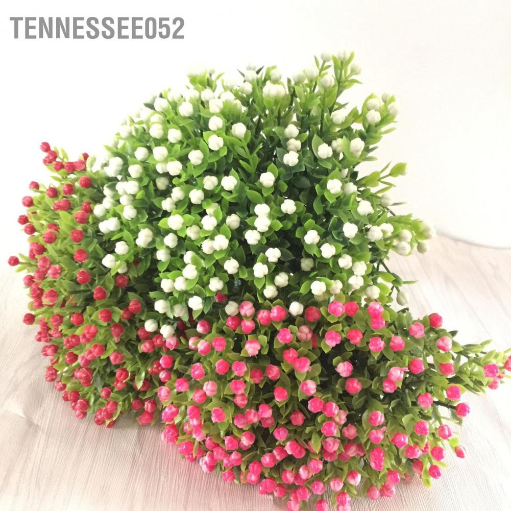 Tennessee052 Simulation Large Particles Milan Grain Flower Trough Arrangement Accessories Potted Decorative Green Plants Plastic Flowers
