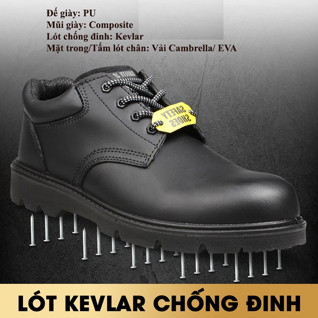 Giày bảo hộ lao động nam Jogger X1110 S3 SRC da bò thật cao cấp, chống nước, cấu tạo phi kim