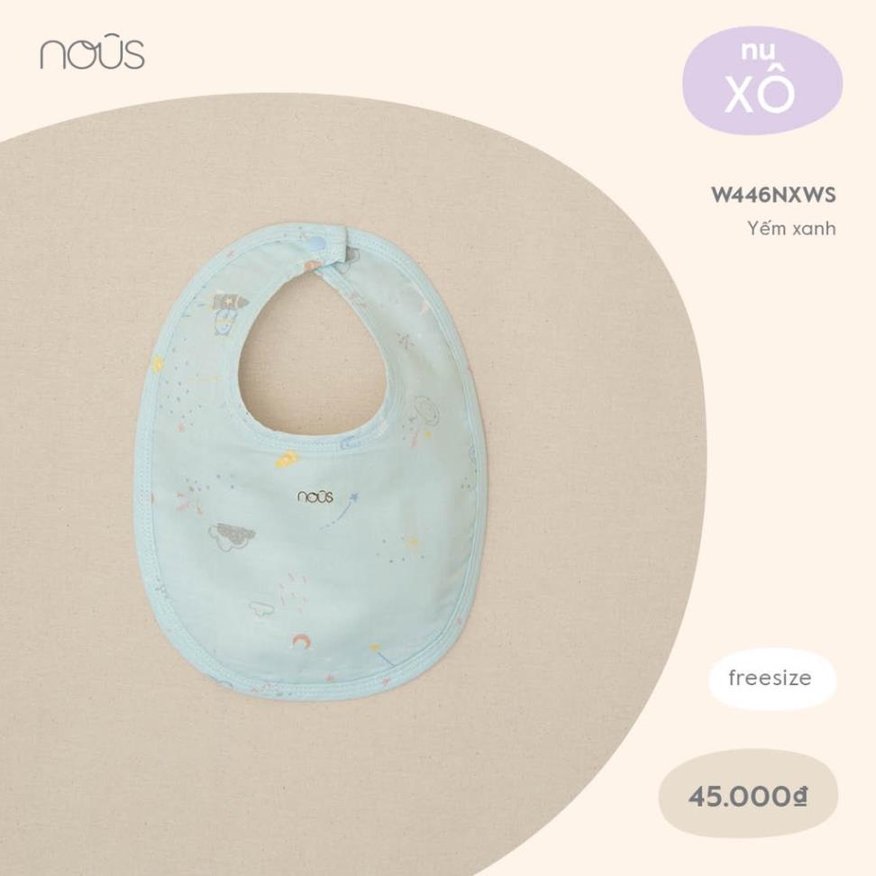 Phụ Kiện Yếm Cao cấp Nous Chất Liệu Nu Xô Mềm Từ 0-6M