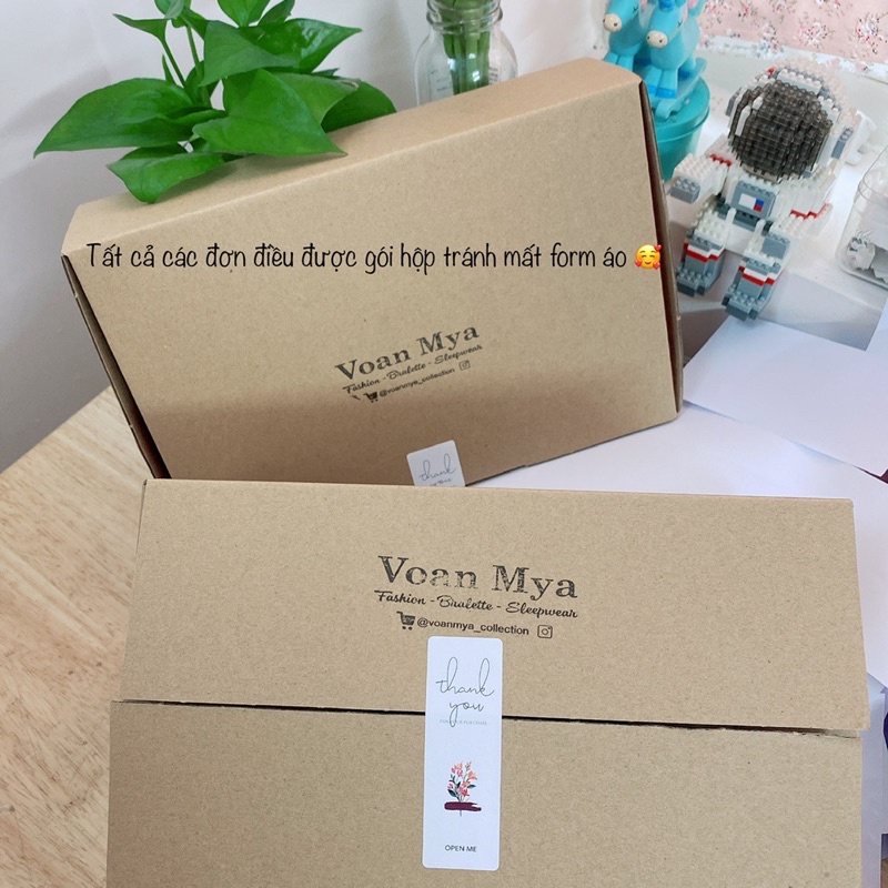 Áo Bralette vải xốp hoa nhí nhiều màu - áo ngực cài trước, không gọng, mút rời Nội y thiết kế Voan Mya Voanmya