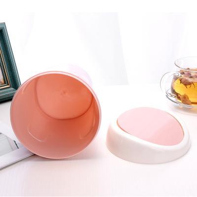 Thùng rác pastel có nắp size to TRC3  để bàn văn phòng