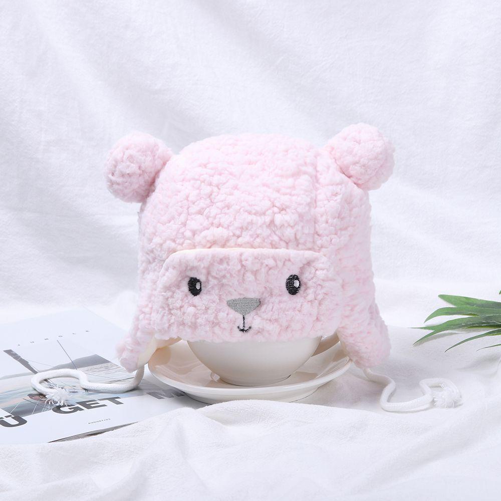 SUSANS Mũ Tai Gấu Hoạt Hình Giữ Ấm Cho Bé