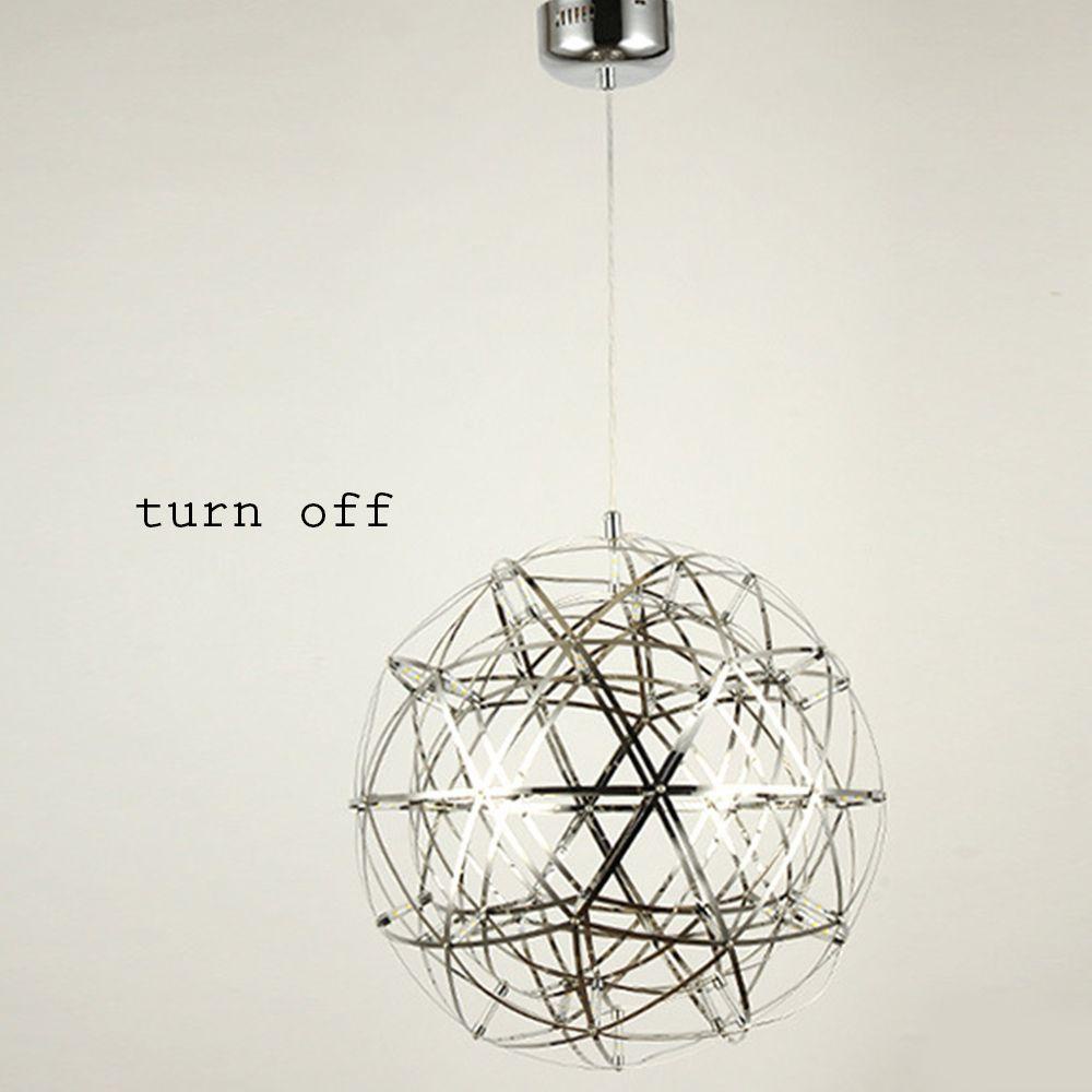 LAKAMIER Đèn Chùm LED Treo Trần Nhà Hình Cầu