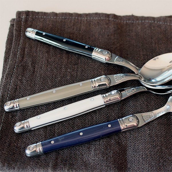 Bộ DAO THÌA DĨA (muỗng, nĩa) inox 304 Pháp Cán nhựa Màu navy | Sa Maison x Jean Dubost