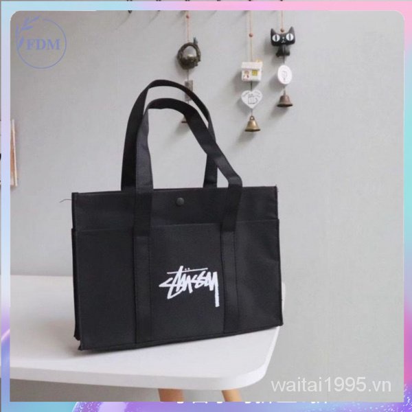 Túi Tote Vải Bố In Chữ Đơn Giản Thời Trang Mới Cho Nữ