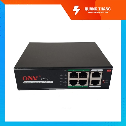 Switch PoE ONV 4 cổng + 2 Uplink ONV-H1064PLS
