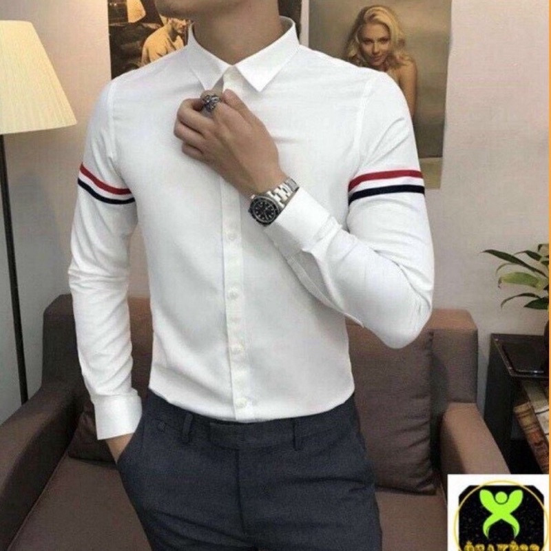 Áo Sơ Mi Nam Kẻ Ngang Tay  Siêu Đẹp Nam Tính, Thanh Lịch, Sang Trọng M01 | BigBuy360 - bigbuy360.vn