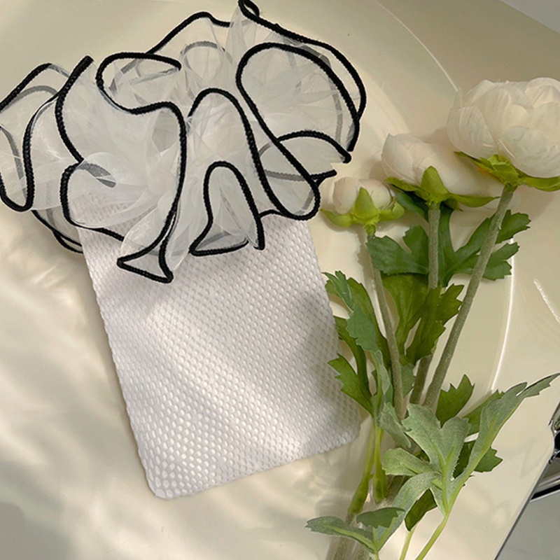 Xiangbao Tất Lưới Dài Qua Gối Phối Ren Chấm Bi Màu Sắc Tương Phản Phong Cách Lolita Dành Cho Nữ