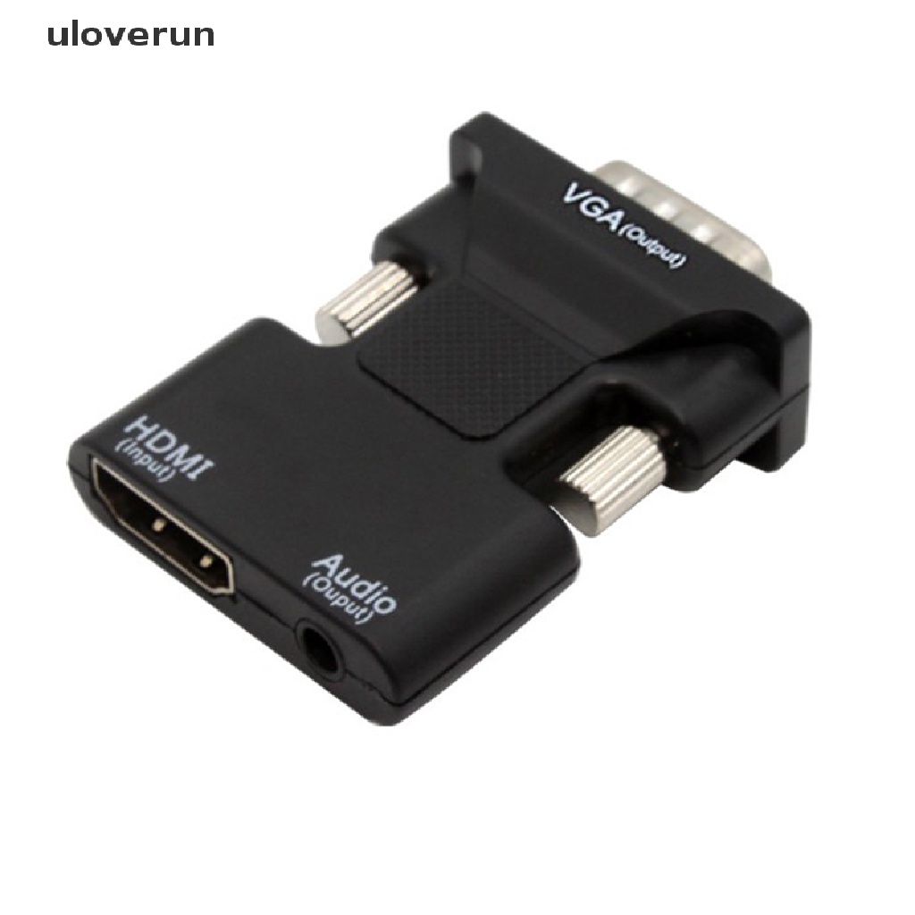 Bộ chuyển đổi âm thanh cổng HDMI sang đầu VGA Uloverun hỗ trợ đầu ra tín hiệu 1080P vn