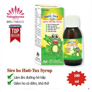 ✅ [CHÍNH HÃNG] Siro Hati-Tux Syrup - Làm ấm đường hô hấp, giảm ho gió, ho khan, ho do thay đổi thời tiết Hatitux