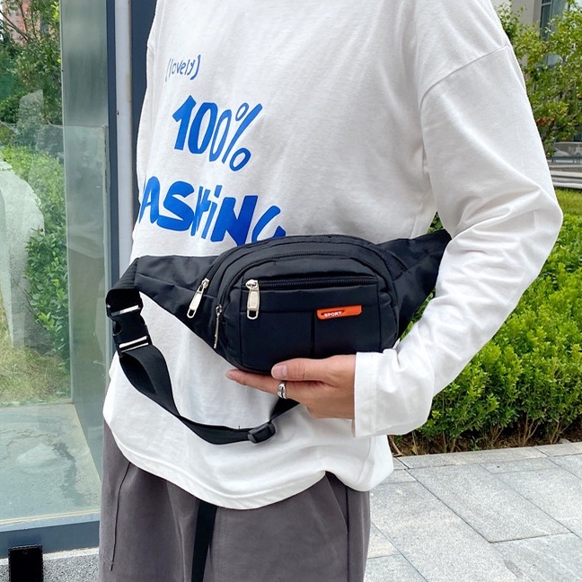 Túi đeo bụng, đeo hông nam nữ 6 ngăn bền đẹp chống thấm nước Sport đủ màu lựa chọn