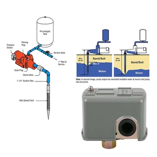 WELL Công Tắc Điều Khiển Áp Suất Nước 20-40psi