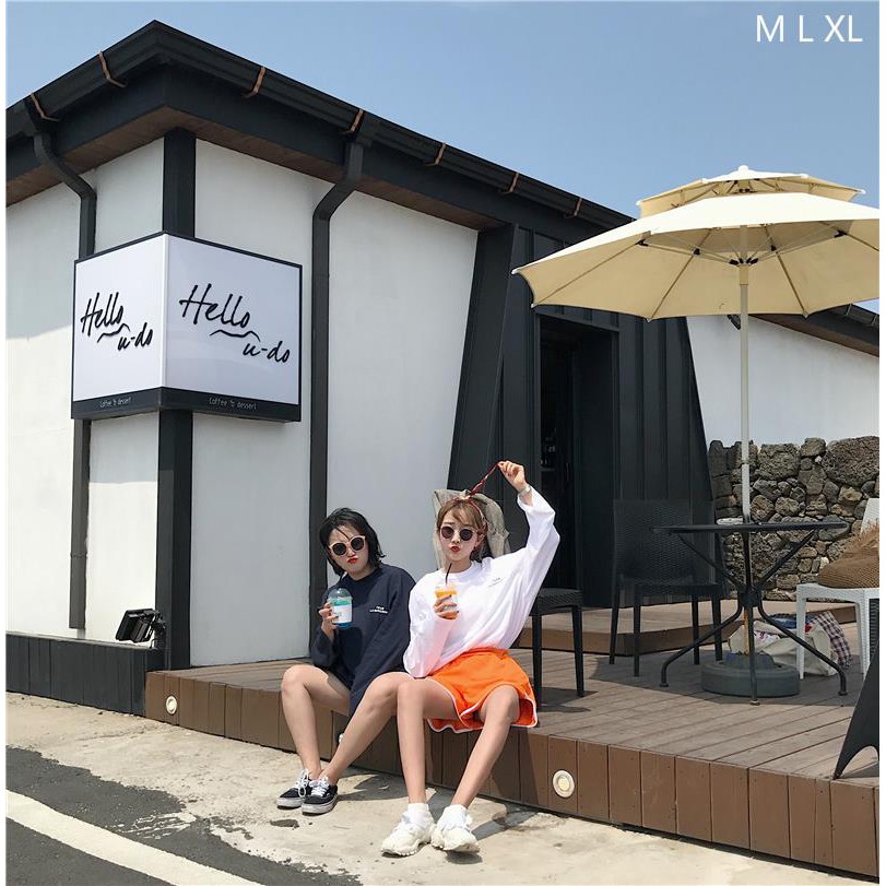 Ảnh thật - Áo thun tay dài form rộng TEAM LA GARCONNE ulzzang thu đông phong cách Hàn Quốc Ulzzang UNISEX | BigBuy360 - bigbuy360.vn