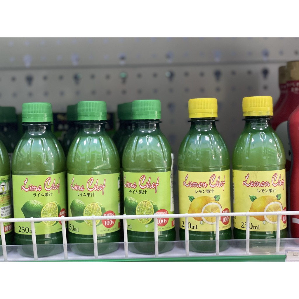 Nước cốt chanh vàng 250ml - Nước cốt chanh xanh 250ml  Nhật Bản