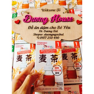 Trà lúa mạch wakodo Nhật cho bé từ 1m chống tưa lưỡi date mới( hàng air + bill) 11/2022