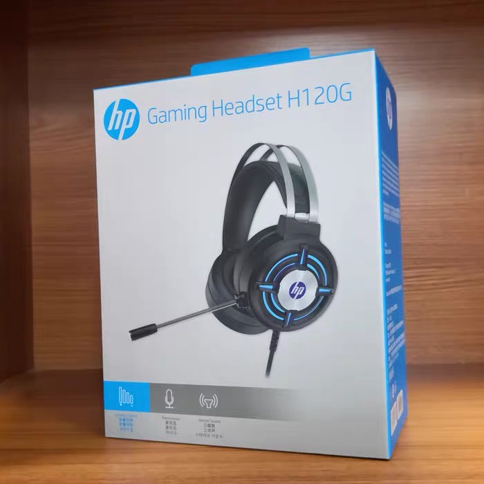 Tai Nghe Máy Tính Có Mic Gaming Led Rgb Headphone Chụp Tai HP H120G Tai Nghe Laptop Nghe Nhạc Chơi Game Có Dây