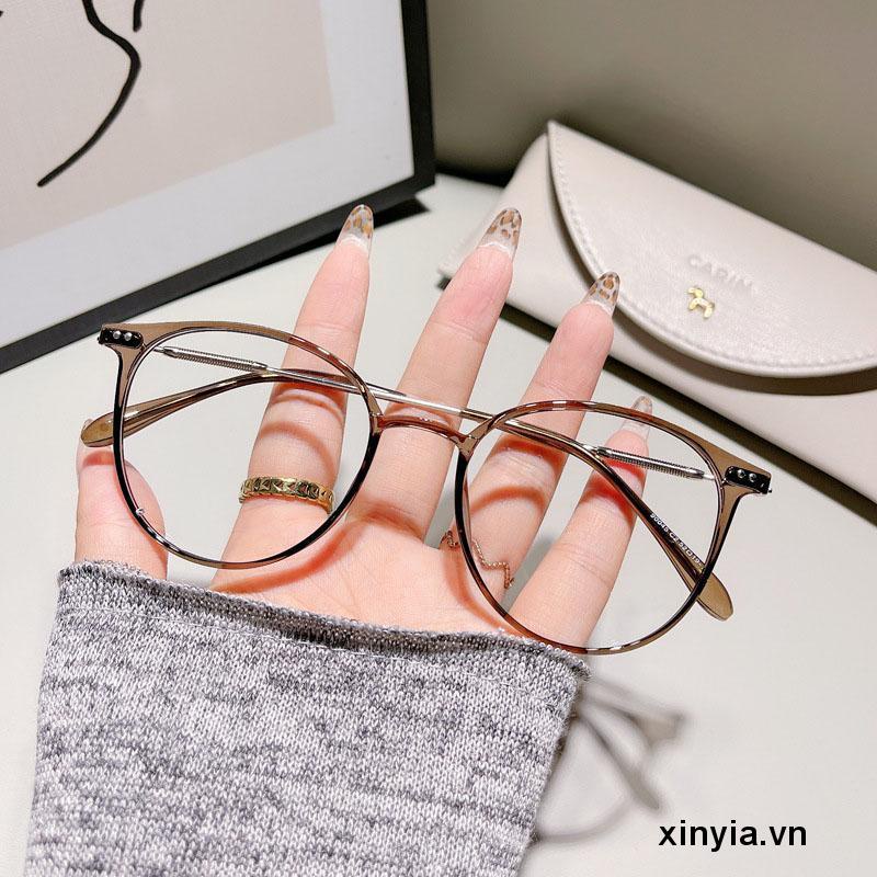 Mắt Kính Gọng Tròn Chống Ánh Sáng Xanh Thời Trang Hàn Quốc Cho Nam Nữ
