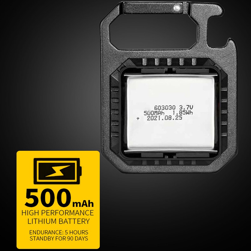 1 Set Đèn LED COB 4 Chế Độ Sáng Có Móc Khóa Từ Tính Dùng Cho Trường Hợp Khẩn Cấp