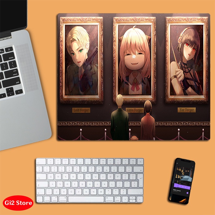 Lót chuột anime Spy x Family cỡ nhỏ size 20x24, in 3D đẹp siêu rẻ
