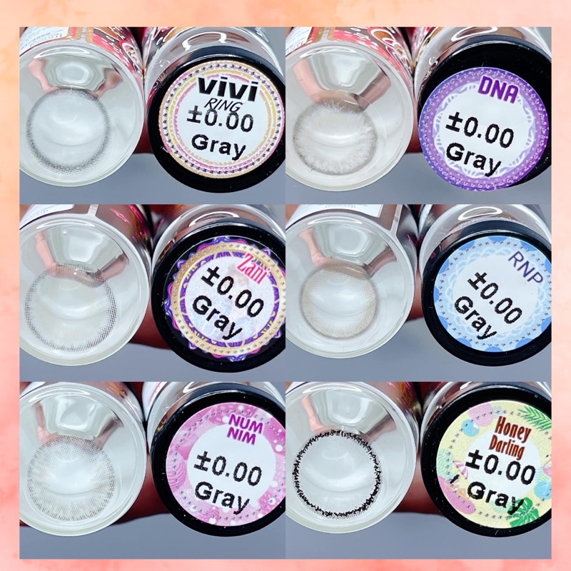 50 mẫu lens Xám Gray Hot size giãn ít 14,2-14,3mm Không độ Mới nhất _Kính áp tròng xám  (FREE SHIP)