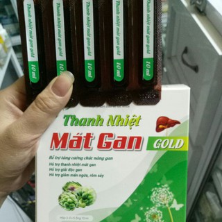 Thanh nhiệt mát gan gold , dạng ống hộp 15 ống *10ml