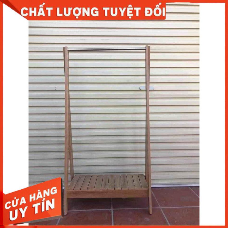 [RẺ VÔ ĐỊCH] Kệ treo quần áo bằng gỗ, kệ phơi đồ đa năng chữ A 1 tầng -Shop Uy tín