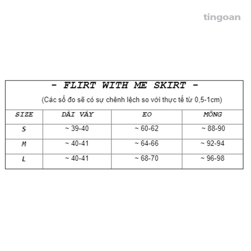 [Mã WABRLOW5 giảm 15% đơn 300K] Chân váy set caro tingoan FLIRT WITH ME SKIRT/CR | BigBuy360 - bigbuy360.vn