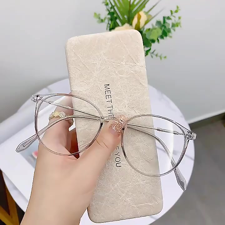 Mắt Kính Gọng Tròn Bằng Kim Loại Chống Bức Xạ Phong Cách Hàn Quốc Cho Nam Nữ | BigBuy360 - bigbuy360.vn
